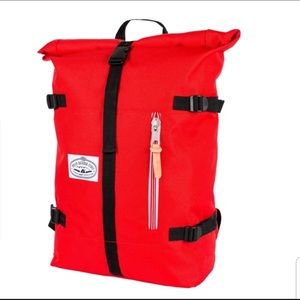 ❌SOLD❌ Poler Classic Rolltop Backpack in Bright Red